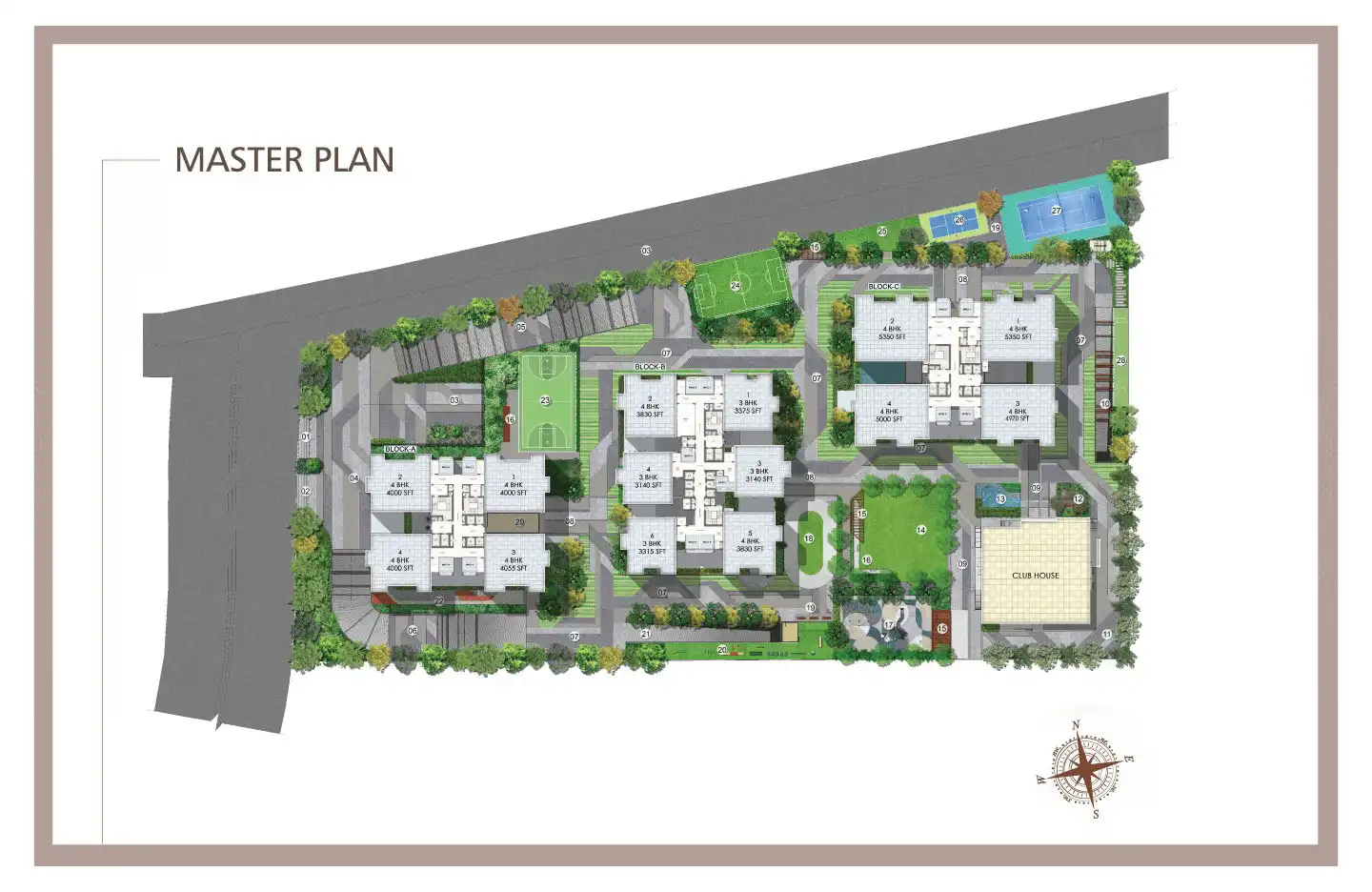 DS MAX Sky Sisira master plan layout